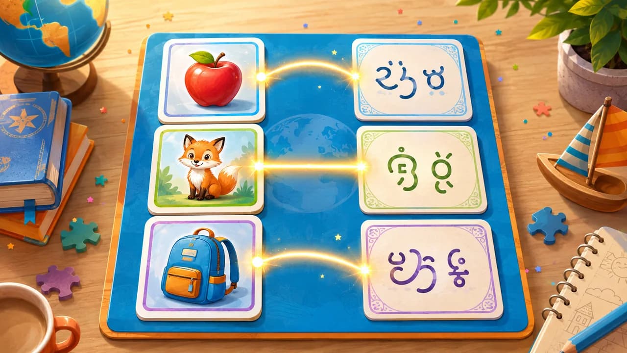 Matching game artwork